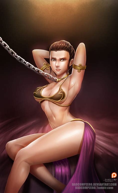 Crossover Rule 34 Characters Dressed As Slave Leia From