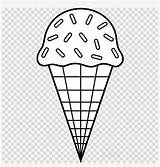 Ice Cream Coloring Cone Cones Pages Clipart Colouring Nicepng Sundae sketch template