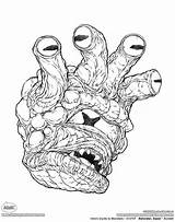 Beholder Gazer Original Monsters Guide Dungeons Volo Version Process sketch template
