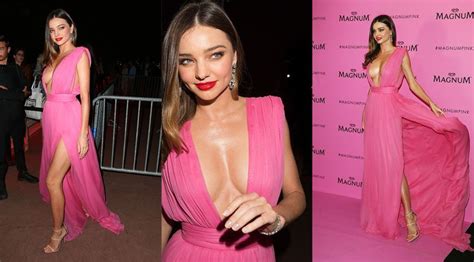 miranda kerr magnum s “pink and black” party in cannes
