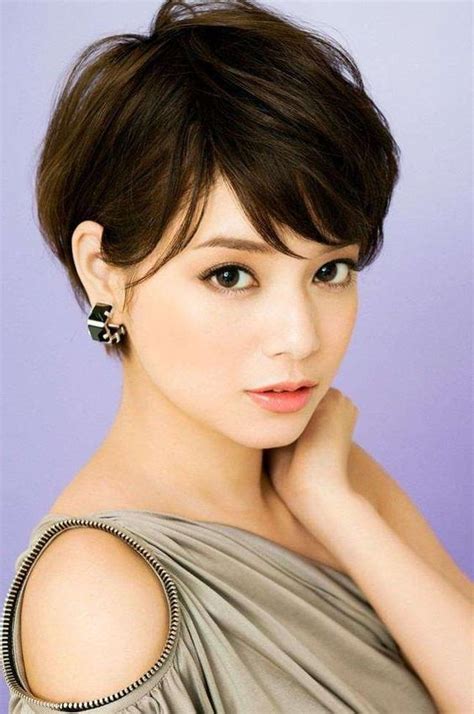 2023 popular pixie haircuts for asian round face