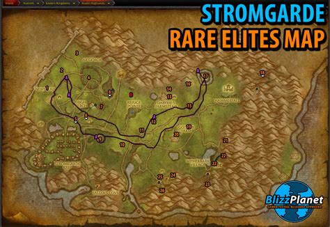 Warfront Stromgarde Rare Elites Map Blizzplanet