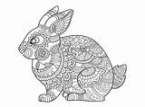 Coloring Pages Zentangle Mandala Rabbit Bunny Printable Ostern Lapin Getdrawings Colouring Zeichnen Imprimer Coloriage Hase Explore Ausmalbilder Easter Animal Osterhase sketch template