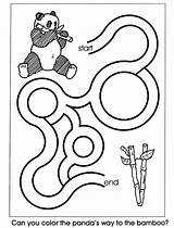 Mazes Easy Printable Maze Coloring Kids Pages Book Print Panda Animal Activity Preschool Worksheets Complete Doverpublications Publications Dover Sheets Community sketch template