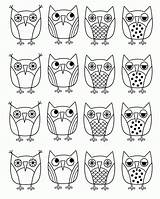 Coloring Owl Pages Cute Comments Pdf sketch template