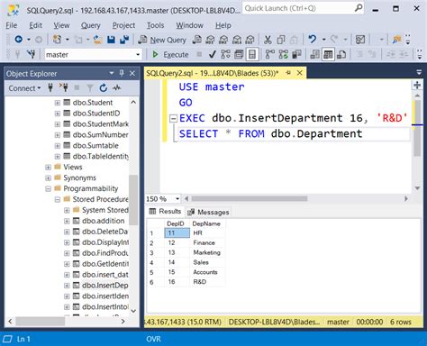 sql server stored procedure insert into with examples