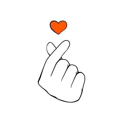 mini heart icon hand  finger  heart shape  vector art  vecteezy