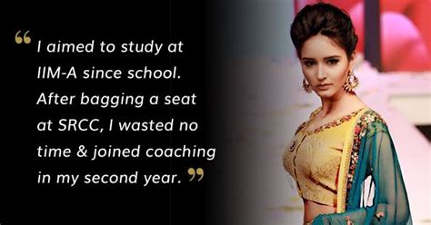 this 20 year old model and pageant winner scored a whopping 98 percentile and grabbed a seat at iim a