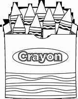 Crayons Crayola Crayon sketch template