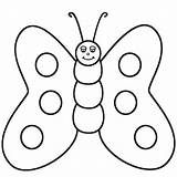 Butterfly Cute Library Drawing Clipart Coloring Line sketch template