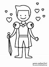 Prince Charming Handsome Young Coloring Pages Fairytale Color Printcolorfun sketch template