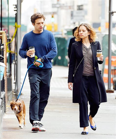 Sebastian Stan And Margarita Levieva Out And About In Nyc