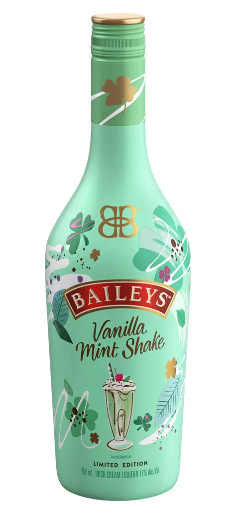 baileys vanilla mint shake  add  festive green    st