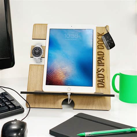 tablet holder docking station  accessories holder  perfect personalised gifts