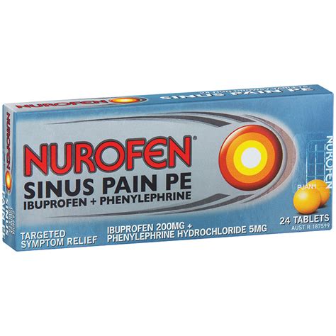 Nurofen Sinus Pain Relief Pe Tablet 24 Chemist Warehouse