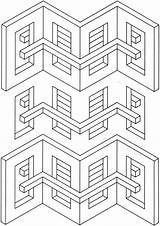 Coloring Pages Geometric Optical Illusion Dover Printable Designs Publications Welcome Illusions Patterns Printables Popular 3d Adult Colouring Coloringhome Choose Board sketch template