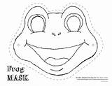 Frog Mask Printable Templates Masks Template Face Cut Animal Grenouille Craft Kids Colouring Drawing Crafts Coloring Masque Paper Pages Space sketch template