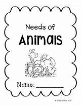 Needs Animals Unit Mini sketch template