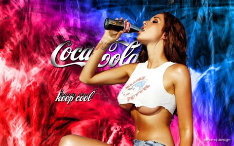 coca cola babe wallpaper coca cola logo frau sexy hd wallpapers