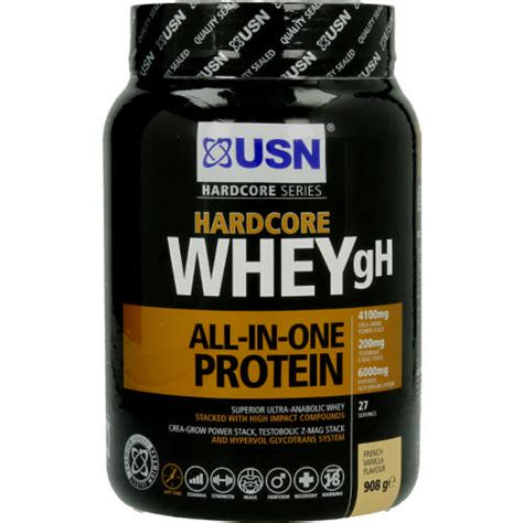 usn hard core series hardcore whey all in one protein french vanilla