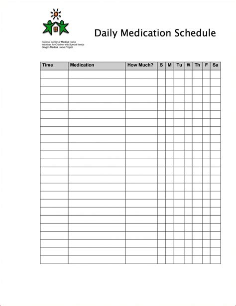daily medication log template  sample   medication