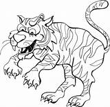 Tigre Loco Tigers Auburn Freecoloring Dibujosonline Categorias sketch template