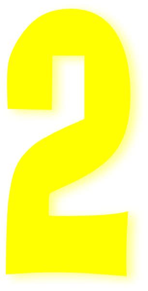 kids number bright yellow clip art  clkercom vector clip art  royalty  public