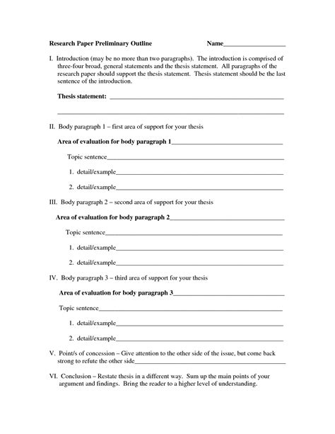 homeschool research paper outline  research paper outline