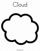 Cloud Coloring Clouds Template Printable Pages Kids Cloudy Colouring Weather Preschool Drawing Rain Sheet Printables Stratus Color Clipart Clipartbest Print sketch template