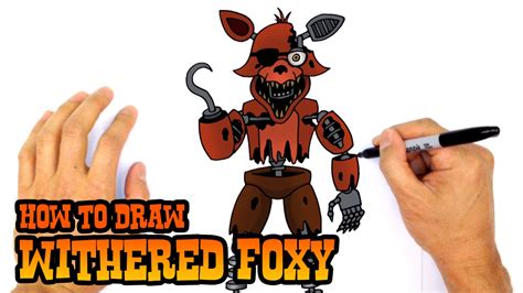 How To Draw Withered Foxy Five Nights At Freddy S Youtube