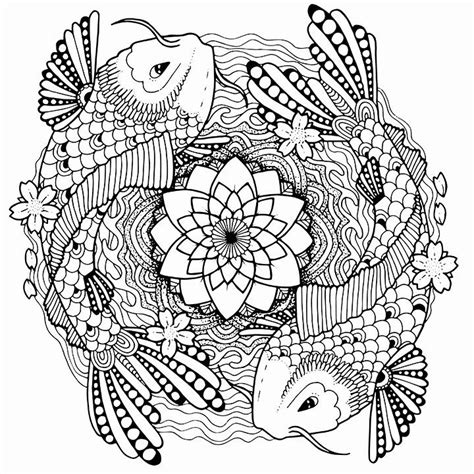 fish coloring pages  adults mangasntr