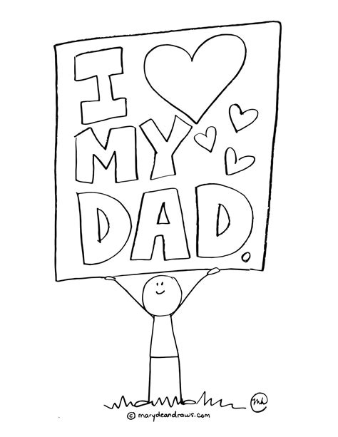 coloring pages  fathers day