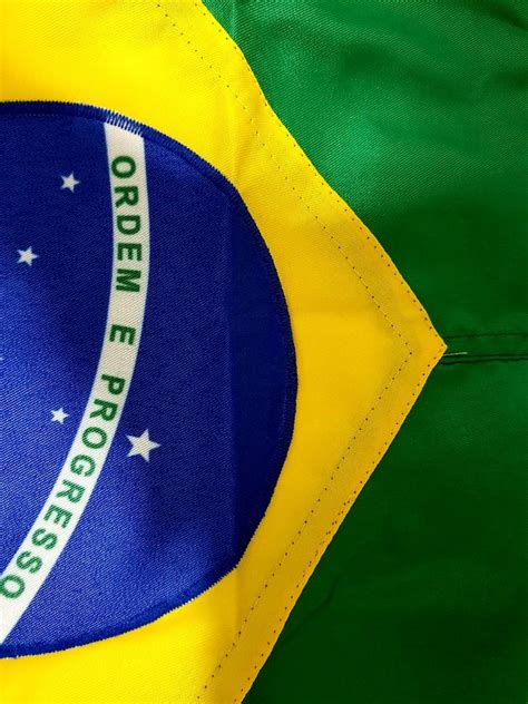 Bandeira Do Brasil Oficial 45 X 64 Nylon Para Quedas Ilhos