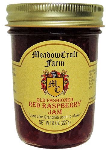 red raspberry jam meadowcroft farm