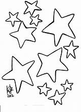 Stars Coloring Pages Printable Star Created sketch template