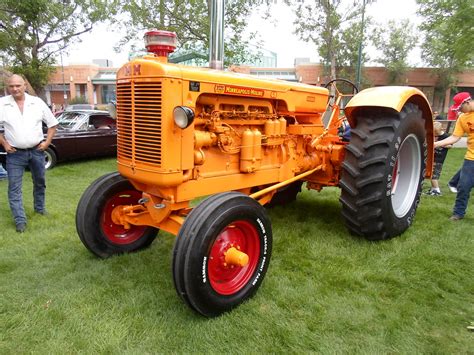tractor  tractor   car show  bright orange tracto flickr