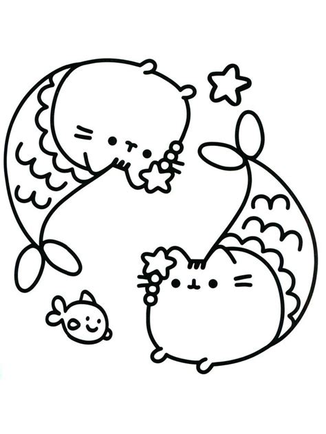 pusheen coloring pages unicorn     collection  easy