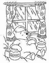 Pooh Coloring Pages Winnie Bear Adults Kids Printable Con Pijama sketch template