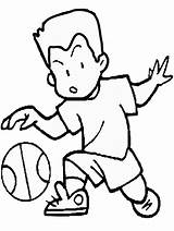 Basketball Printable Clipart Bounce Ball Library Coloring sketch template