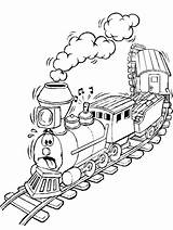 Coloring Pages Steam Engine Train Getcolorings Color Freight Printable sketch template