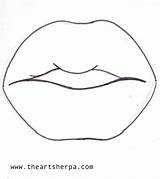 Lips Painting Traceable Lip Sherpa Theartsherpa Drawings Trace Traceables Canvas Drawing Easy Paint Collaboration Paintings Girl Coloring Help Choose Board sketch template