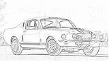 Coloring Classic Cars Pages Filminspector Downloadable 1967 Shelby sketch template