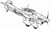 Coloring Pages Plane Airplane Fighter Jet War Aircraft Ww2 Planes Drawing Military Adults Tank Line Carrier Army Wwii Kids Sketch sketch template