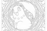 Chikorita Pokemon Coloring Mandala Choose Board Pages Adult sketch template