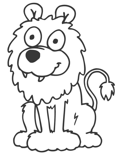 cute baby lion colouring pages page  clipartsco