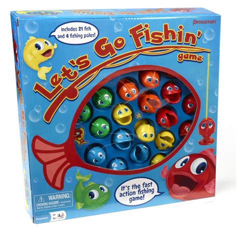 pressman lets  fishin game  original fast action fishing game