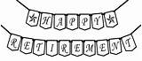 Retirement Clipart Happy Printable Banner Party Classic Decoration Clipground Custom Etsy Choose Board sketch template