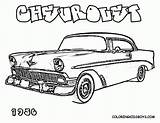 Coloring Pages Car Chevy Old Printable Clipart Print Muscle Library Clip sketch template