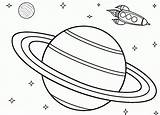 Saturno Espacial sketch template