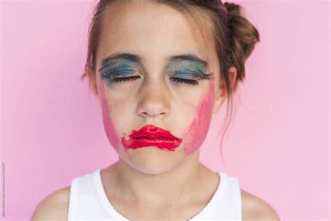 year  girl    makeup   face  stocksy